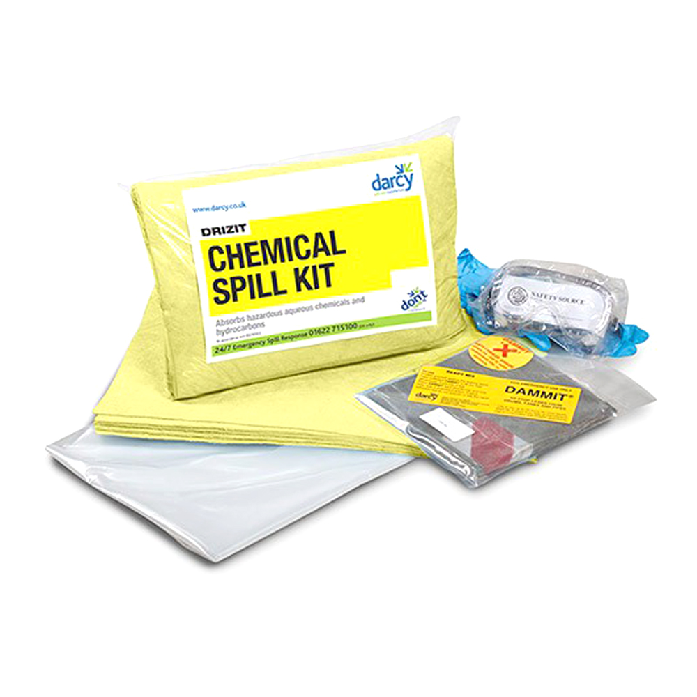 Chemical fork lift truck spill kit