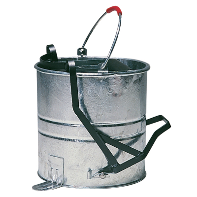 Bucket galvanised with roller 10l 