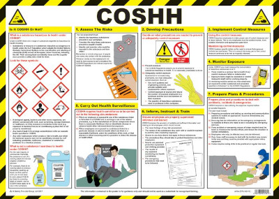 Coshh sign safety poster