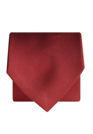 Plain twill 100% silk tie