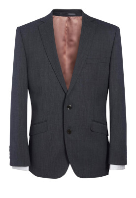 Holbeck slim fit jacket mid grey 38l