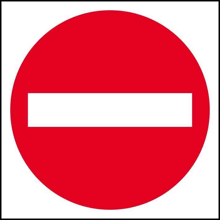 Ideal 365 | No entry (symbol) - fmx (400 x 400mm)