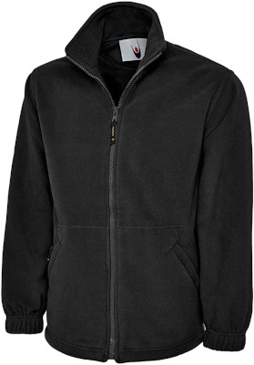 Uc604 300gsm classic full zip micro fleece jacket - black - xl