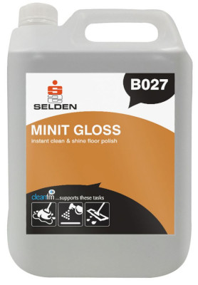 B027 minit gloss floor polish 5 litres
