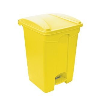 40 litre yellow step on bin- otpyfc04 