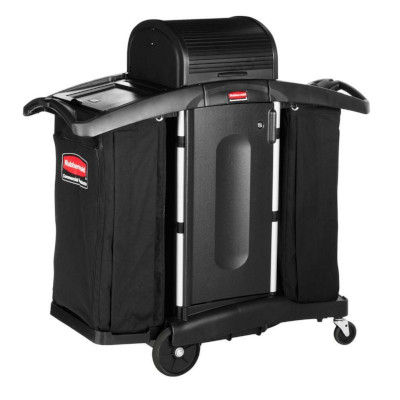High security cleaning cart