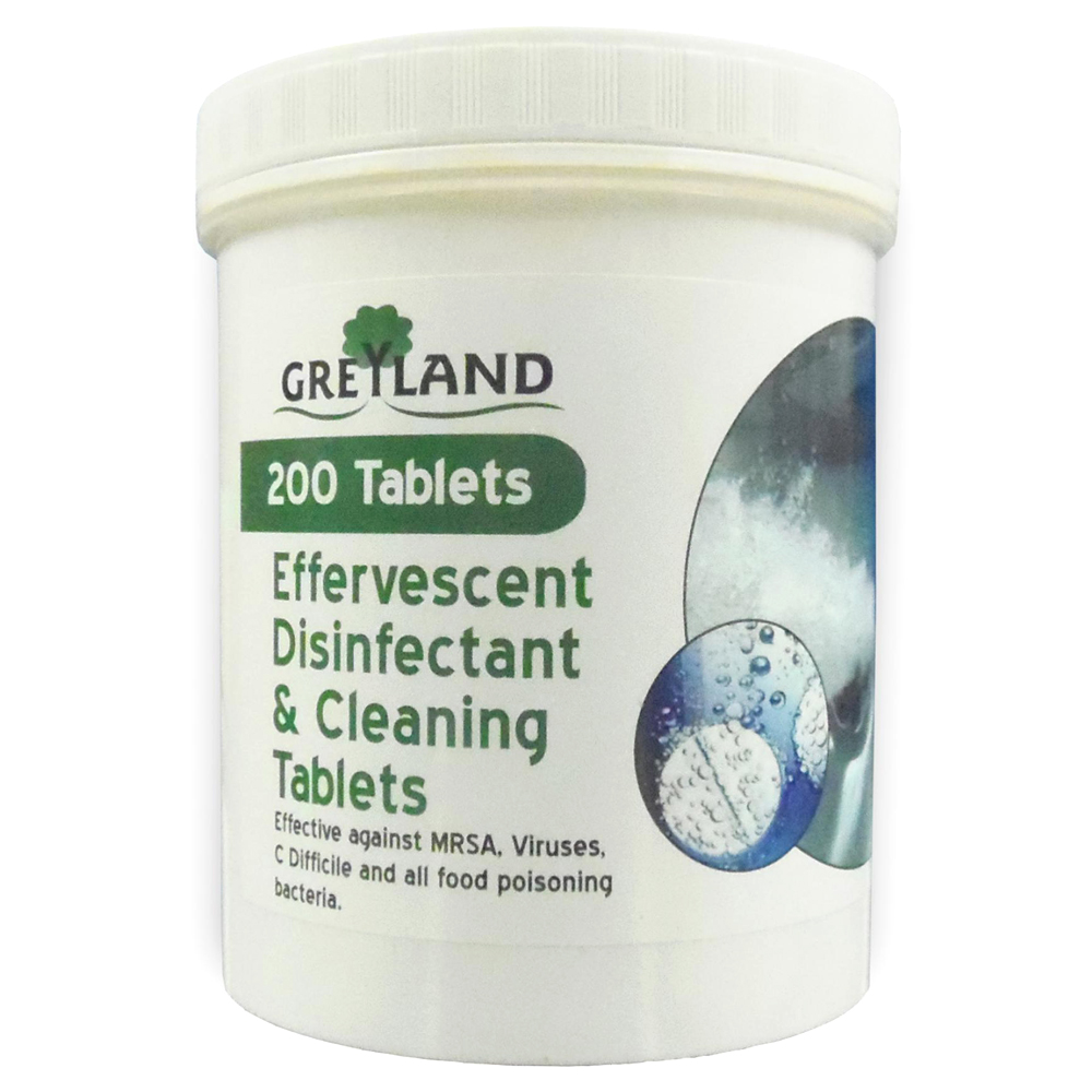 Effervescent disinfectant & cleaning tablets