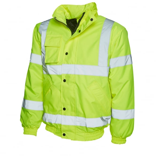 Valiant - yellow - xl - high visibility bomber jacket
