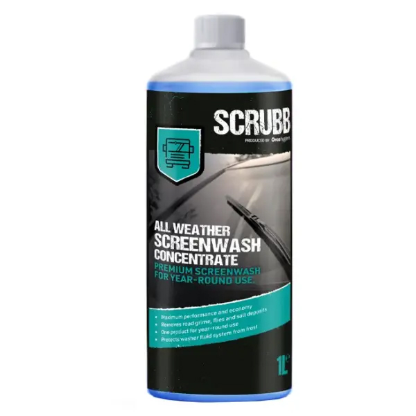 Scrubb m15 professional all weather screenwash concentrate 1 litre