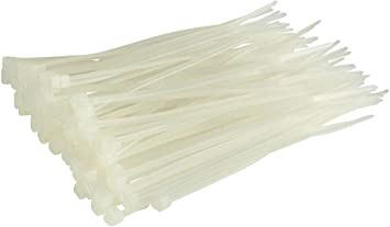 150mm x 3.6mm natural cable ties (pack of 100)