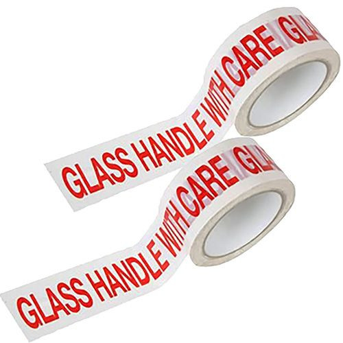 Glass handle with care - printed tape (50mm x 66m)
