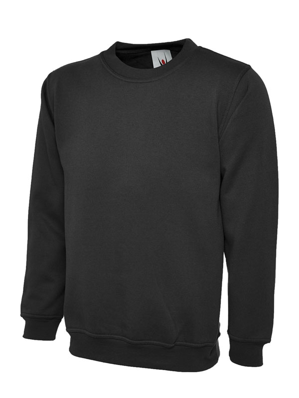 Uc201 - black - medium - 350gsm premium sweatshirt