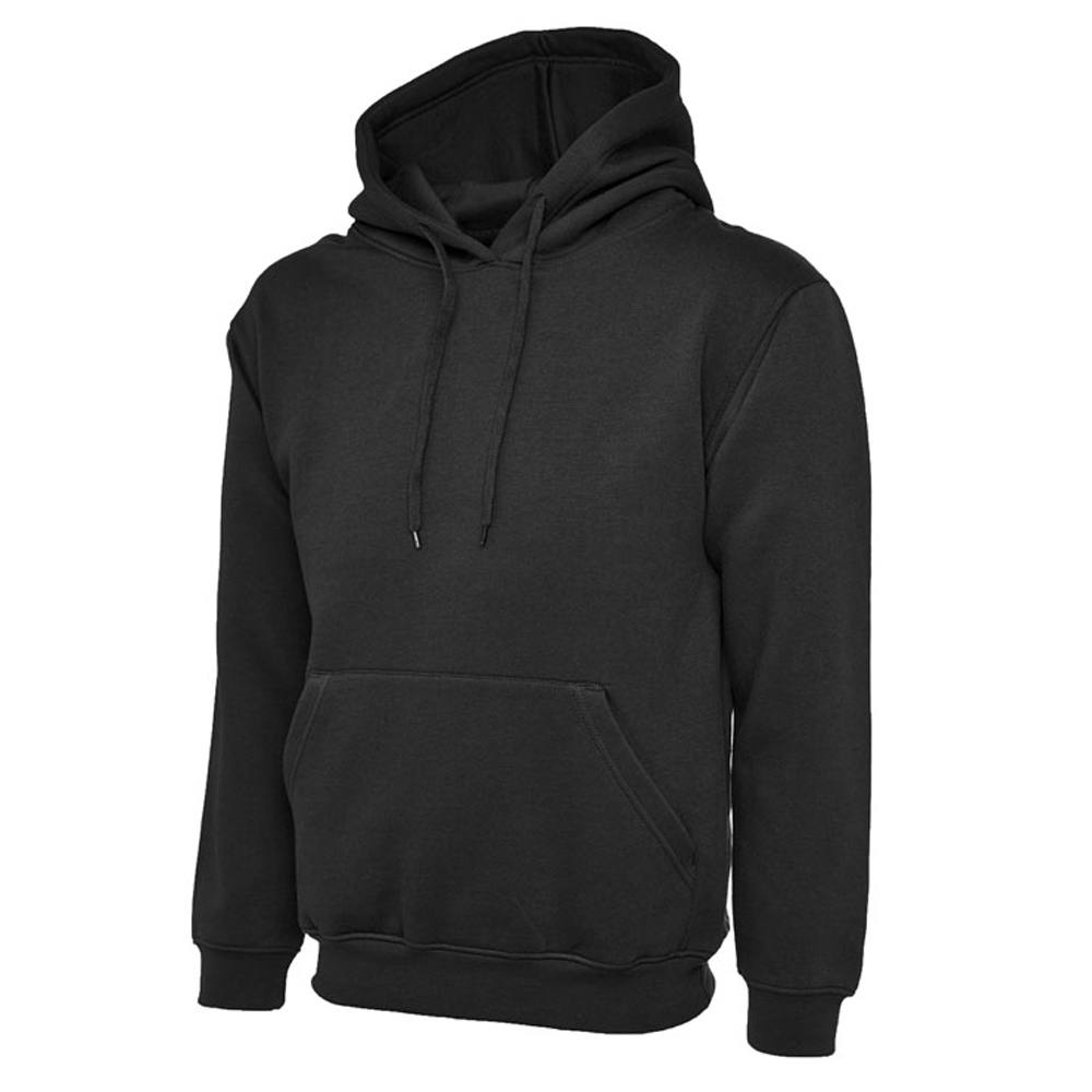 Uc501 premium hooded sweatshirt - black - medium