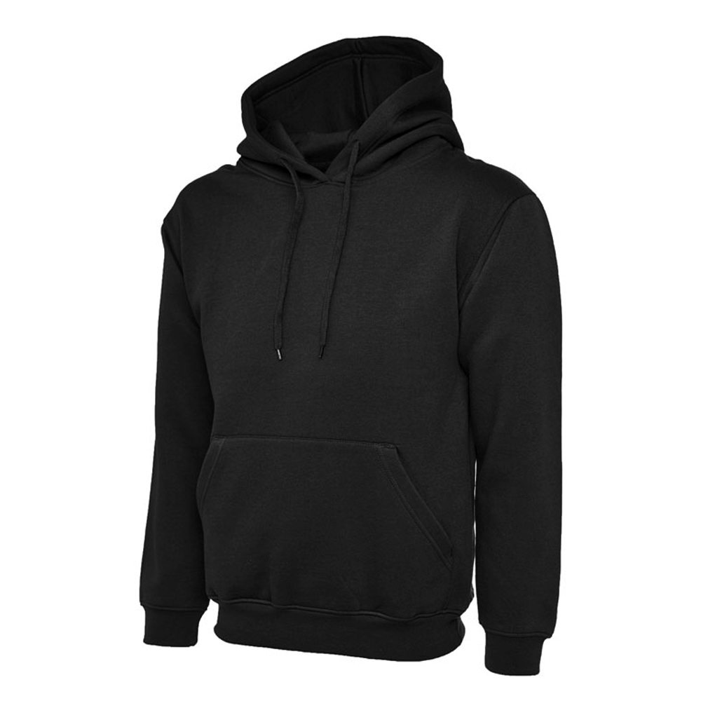 Uc502 300gsm classic hooded sweatshirt - black - xl