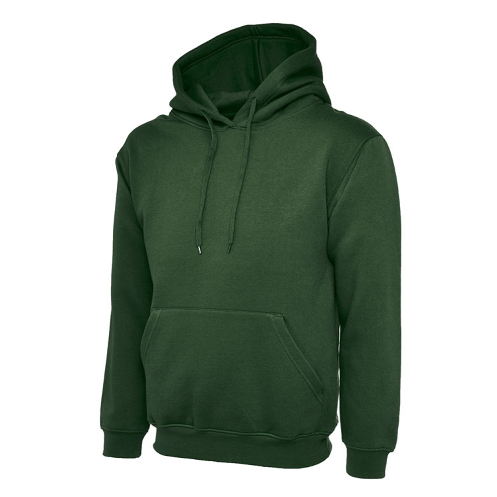 Uc502 300gsm classic hooded sweatshirt - bottle green - medium