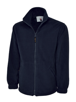 Uc604 300gsm classic full zip micro fleece jacket - navy - small