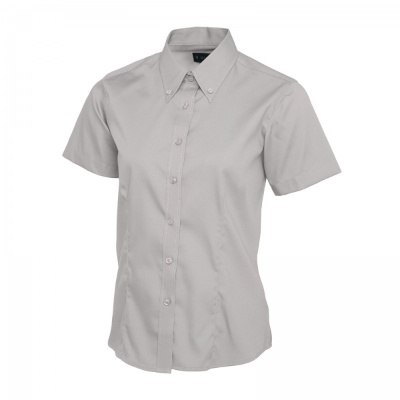 Uneek uc704 - ladies pinpoint oxford half sleeve shirt