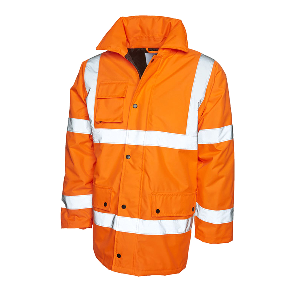 Uc803 orange road safety jacket - 4xl