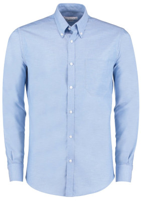Kk184 slim fit workwear oxford shirt long-sleeved