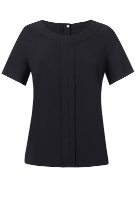 Verona short sleeve crepe blouse